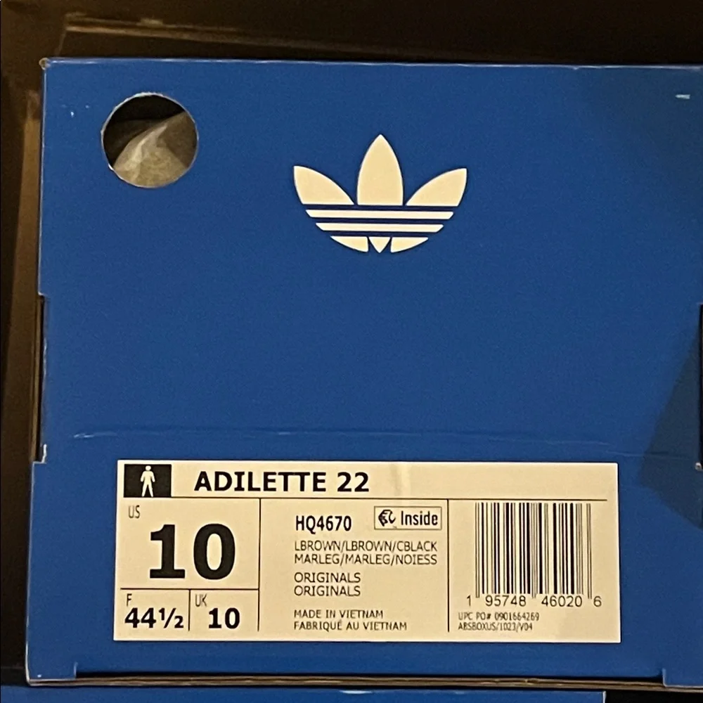 Adidas Adilette 22 Slides Shoes Sandals new HQ4670 Brown Mens Sizes 10